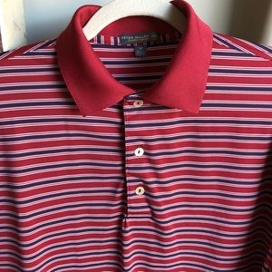 PETER MILLAR Striped Summer Comfort Polo